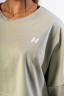 Футболка Nebbia Oversized Cropped Tee JUST FLOW Light Green 431