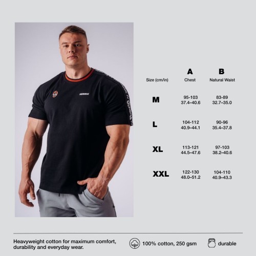 Футболка NEBBIA x Olympia Muscle Cover T-Shirt Black 942