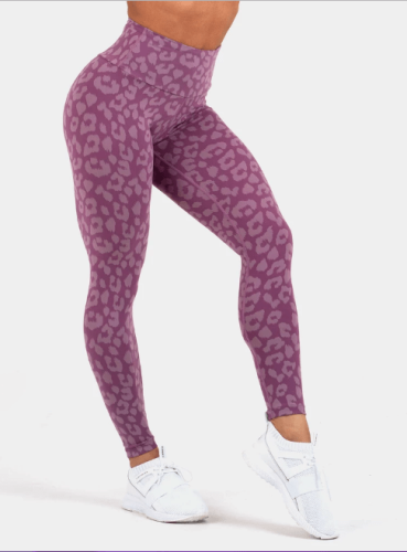 Жіночі лосини для важкої атлетики Ryderwear Instinct Scrunch Leopard Purple