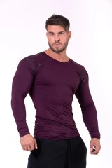 Мужской лонгслив Nebbia Hero Compression Shirt 146 Burgundy