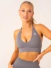 Топ Ryderwear Lift Rib Seamless Halter Sports Bra - Charcoal