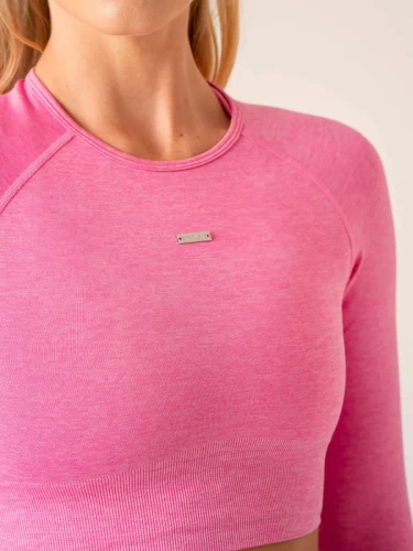 Топ Ryderwear Focus Seamless Long Sleeve Top - Hot Pink Marl