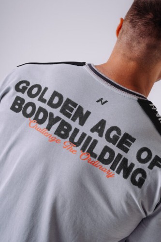 Футболка NEBBIA x Olympia Muscle Cover T-Shirt Light Grey 942