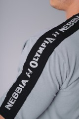 Футболка NEBBIA x Olympia Muscle Cover T-Shirt Light Grey 942