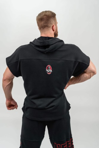 Безрукавка Nebbia Hooded T-shirt Gym Rag top CHAMPION Black 706
