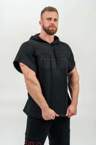 Безрукавка Nebbia Hooded T-shirt Gym Rag top CHAMPION Black 706