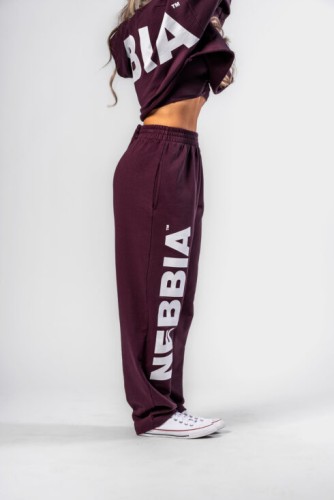 Штаны Nebbia Loose-Fit Baggy Pants BOYFRIEND STYLE Dark Red 432