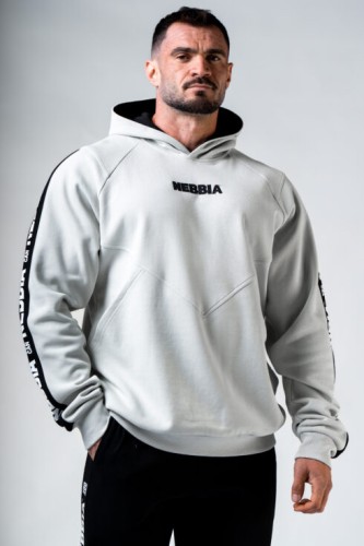 Худи мужская Nebbia Training Hoodie HERO Light Grey 300