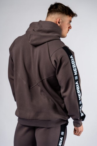 Худи мужская Nebbia Training Hoodie HERO Brown 300
