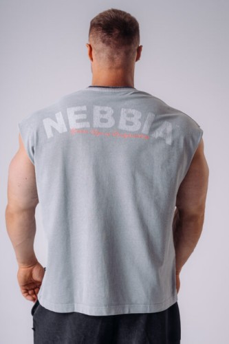 Безрукавка NEBBIA x Olympia Muscle Cover Tank Top Light Grey 947