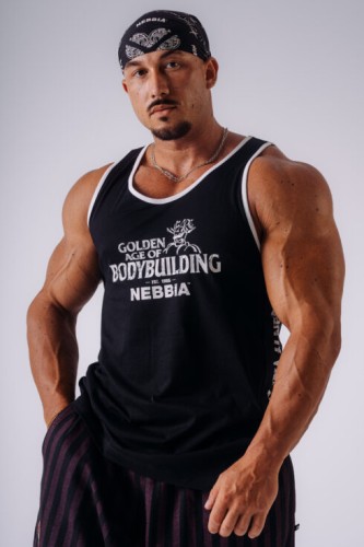 Майка NEBBIA x Olympia Muscle Back Stringer Black 948