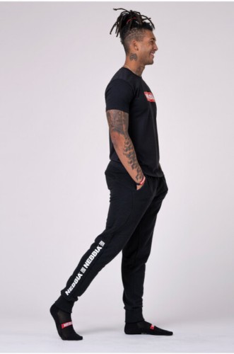 СПОРТИВНА ФУТБОЛКА NEBBIA MEN'S T-SHIRT BLACK 593