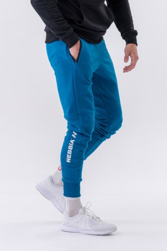 Штани Slim sweatpants with zip pockets “Re-gain” 320 Blue