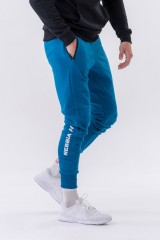 Штаны Slim sweatpants with zip pockets “Re-gain” 320 Blue
