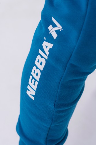 Штани Slim sweatpants with zip pockets “Re-gain” 320 Blue