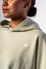 Худи Nebbia Oversized Hoodie OWN YOUR POWER Light Green 433