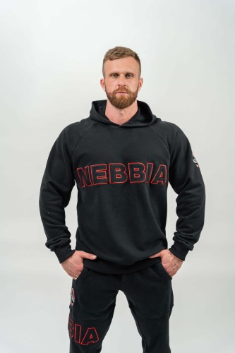 Худи Nebbia Long Pullover Hoodie LEGACY Black 704