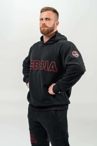 Худи Nebbia Long Pullover Hoodie LEGACY Black 704