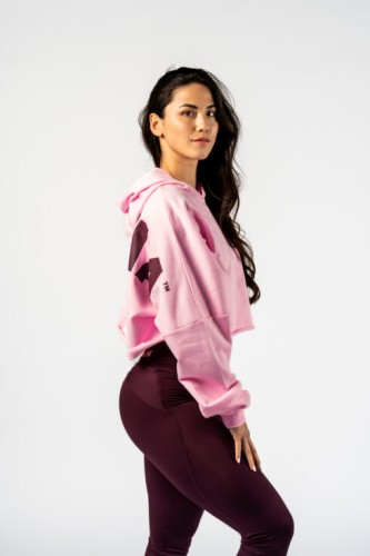 Худі Nebbia Oversized Hoodie OWN YOUR POWER Pink 433
