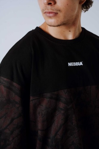 Футболка Nebbia Oversized Tee POWER Dark Brown Camo 898