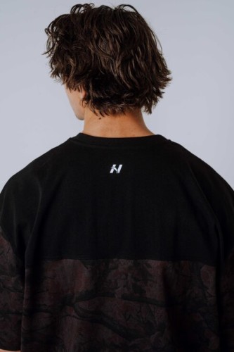 Футболка Nebbia Oversized Tee POWER Dark Brown Camo 898