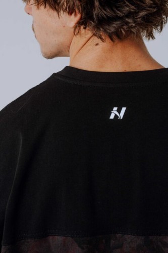Футболка Nebbia Oversized Tee POWER Dark Brown Camo 898