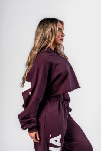 Худи Nebbia Oversized Hoodie OWN YOUR POWER Dark Red 433