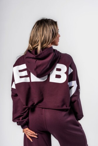 Худи Nebbia Oversized Hoodie OWN YOUR POWER Dark Red 433