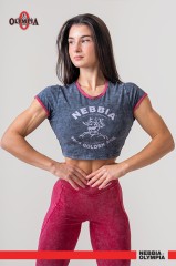 Топ Nebbia Washed Crop Top GOLDEN AGE Black 782