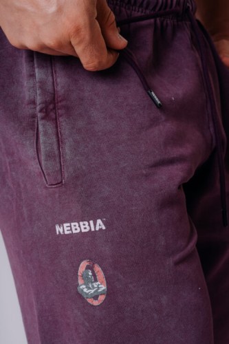 Шорти NEBBIA x Olympia Relaxed Sweat Shorts Bordo 950