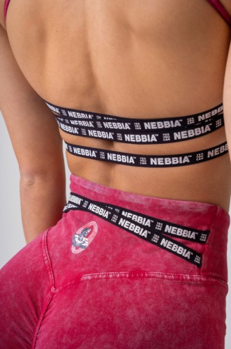 Топ Nebbia Washed Open Back Sports Bra LEGACY Red 779