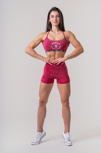 Топ Nebbia Washed Open Back Sports Bra LEGACY Red 779