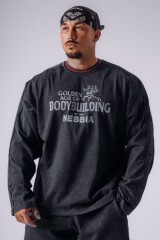 Лонгслів чоловічий NEBBIA x Olympia Long Sleeve T-Shirt Black 952