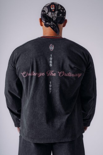 Лонгслів чоловічий NEBBIA x Olympia Long Sleeve T-Shirt Black 952