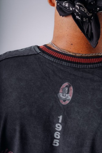 Лонгслів чоловічий NEBBIA x Olympia Long Sleeve T-Shirt Black 952