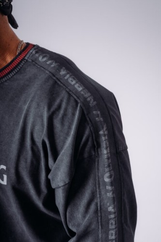 Лонгслів чоловічий NEBBIA x Olympia Long Sleeve T-Shirt Black 952