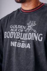 Лонгслив чоловічий NEBBIA x Olympia Long Sleeve T-Shirt Black 952