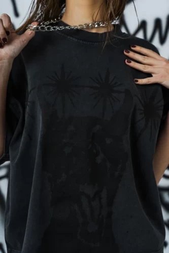 Футболка NEBBIA x Sexsdreams Women’s Oversized Tee Black 813