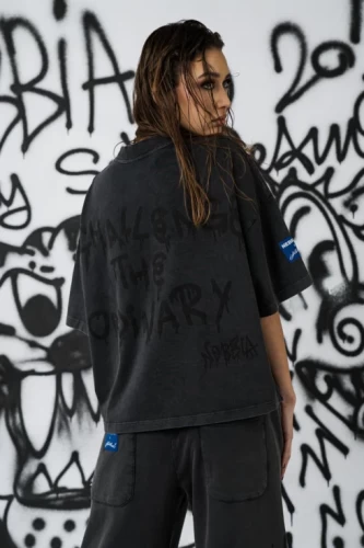Футболка NEBBIA x Sexsdreams Women’s Oversized Tee Black 813