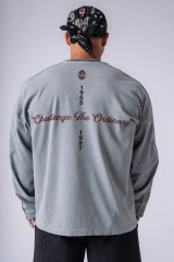 Лонгслив чоловічий NEBBIA x Olympia Long Sleeve T-Shirt Light Grey 952