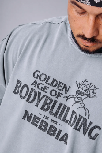 Лонгслив чоловічий NEBBIA x Olympia Long Sleeve T-Shirt Light Grey 952