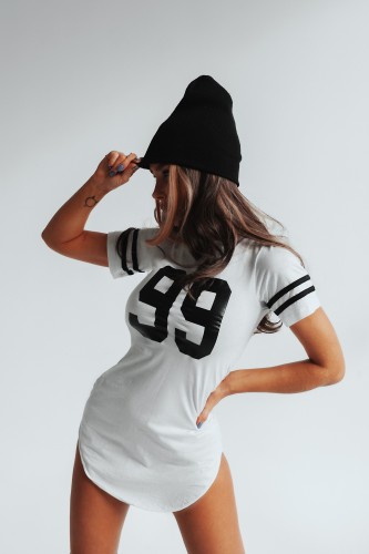 Платье Fitzona WHITE SHIRT DRESS WITH NUMBERS