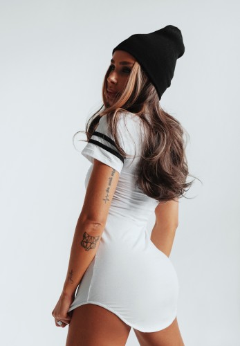 Платье Fitzona WHITE SHIRT DRESS WITH NUMBERS