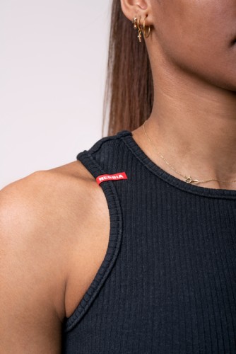 Майка SPORTS NEBBIA LABELS CROP TOP 516 BLACK