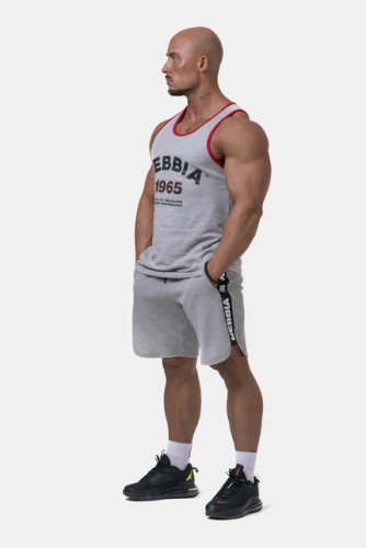 МАЙКА OLD-SCHOOL MUSCLE TANK TOP LIGHT GREY 193