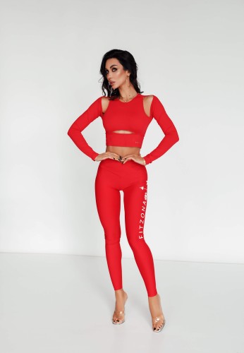 Леггинсы Fitzona Legging Fitness Red CALFTZ004R