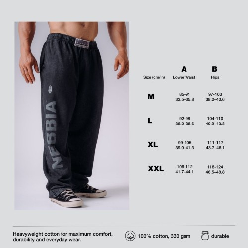 Штани NEBBIA x Olympia Pump Cover Sweatpants Black 954