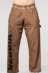 Штаны Nebbia Washed-off Gym Sweatpants Baggy Style GYM BRO Light Brown 373