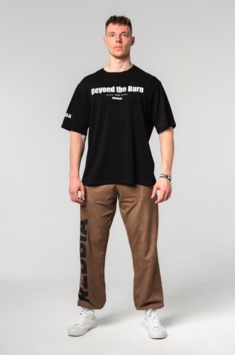 Штани Nebbia Washed-off Gym Sweatpants Baggy Style GYM BRO Light Brown 373