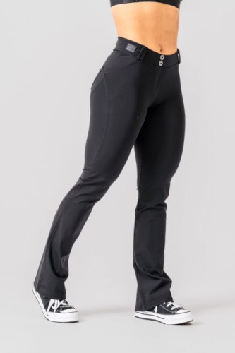 Штаны Nebbia Bubble Butt Flared Pants 2.0 POWER LIFT Black 308